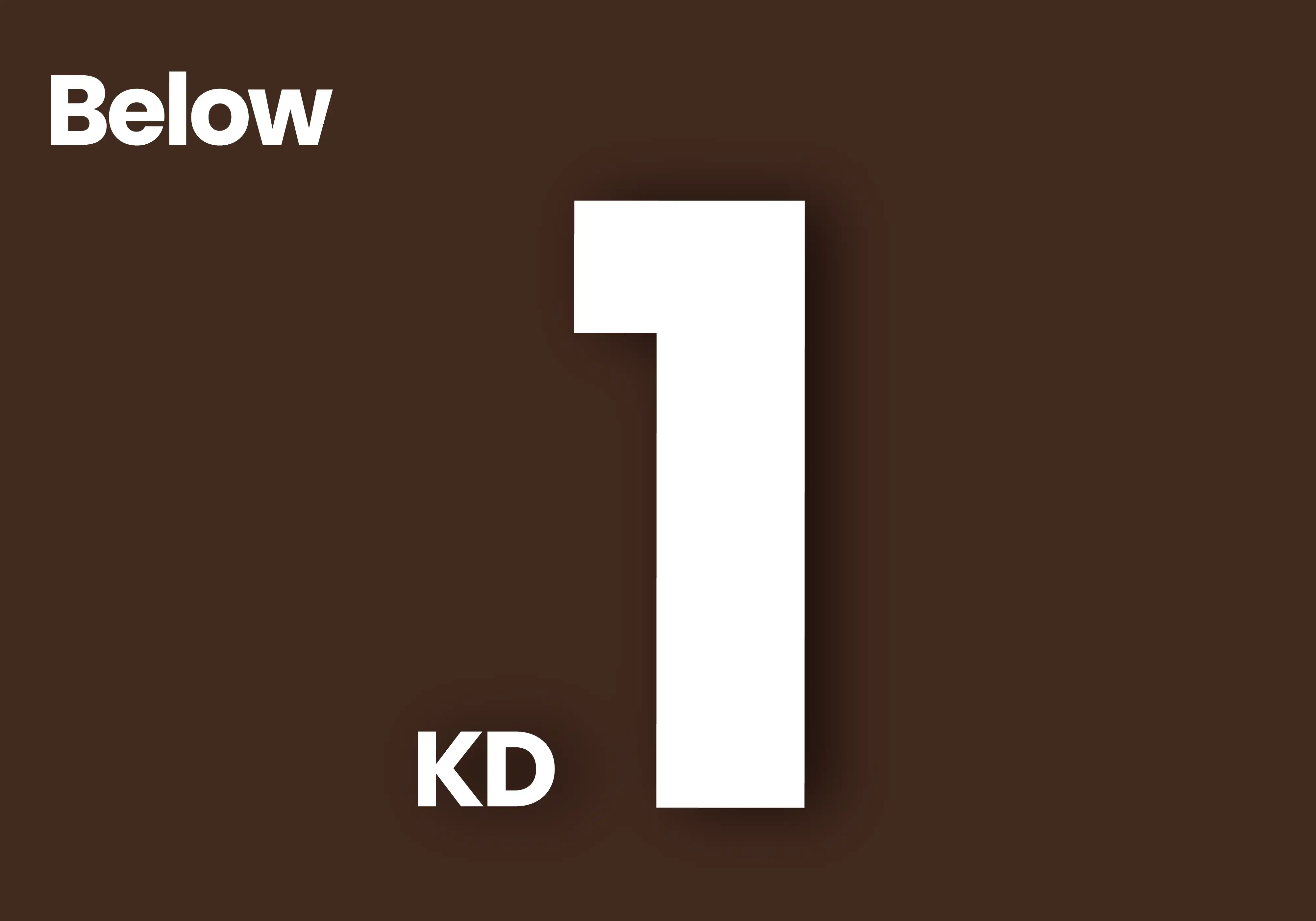 Below 1KD